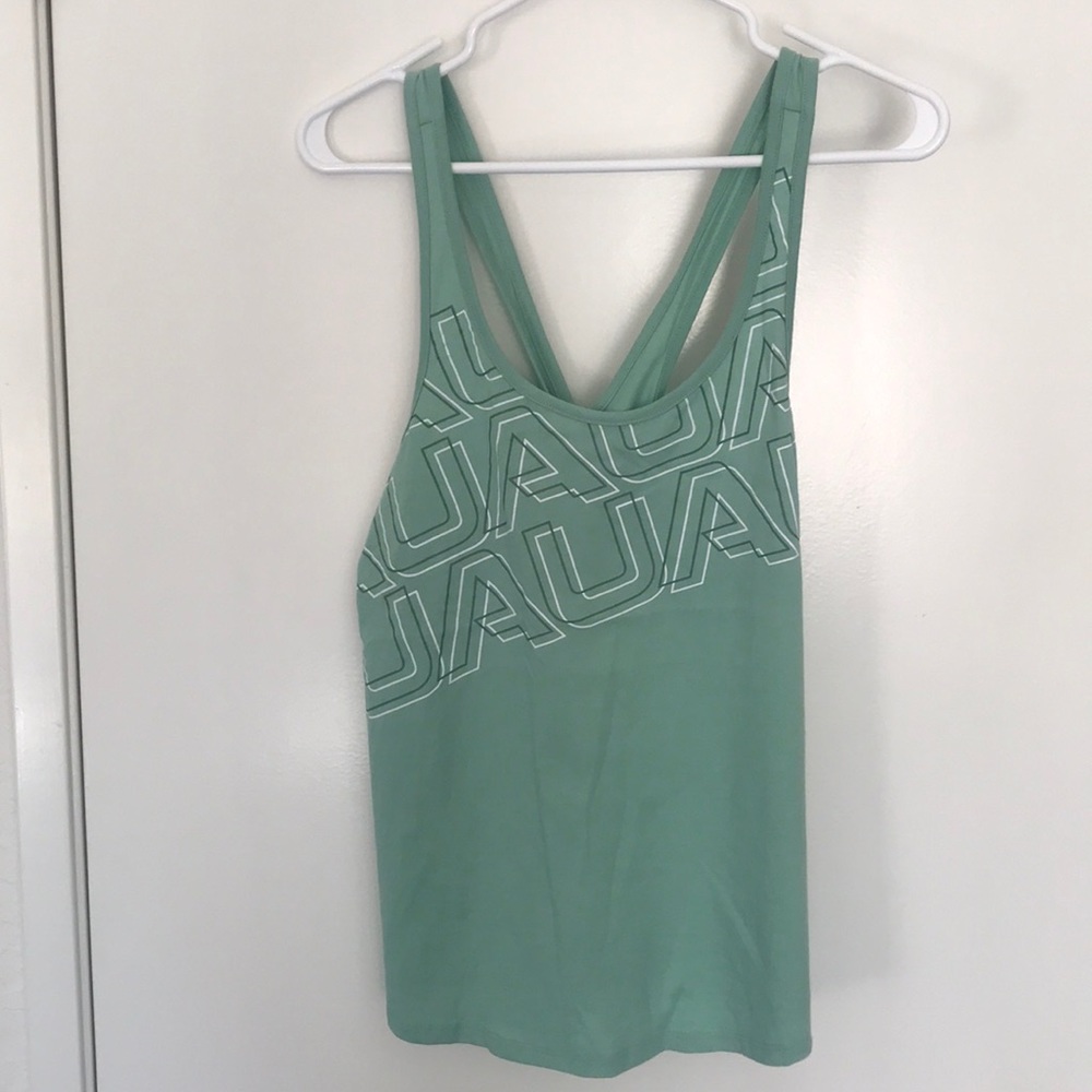 Under Armour Heat Gear Racerback Blue Tank. Size M